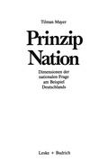 Cover: Prinzip Nation - VS Verlag f&uuml;r Sozialwissenschaften