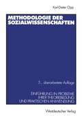 Cover: Methodologie der Sozialwissenschaften - VS Verlag f&uuml;r Sozialwissenschaften