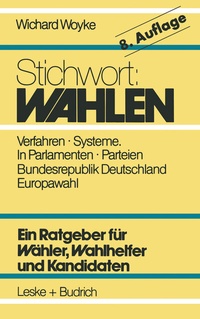 Abbildung von: Stichwort: Wahlen - VS Verlag für Sozialwissenschaften
