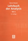 Cover: Lehrbuch der Analysis - Vieweg+Teubner Verlag