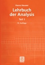 Cover: Lehrbuch der Analysis - Vieweg+Teubner Verlag