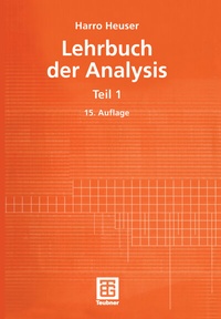 Enlarge image Cover: Lehrbuch der Analysis - Vieweg+Teubner Verlag
