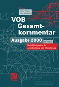 Cover: VOB Verdingungsordnung f&uuml;r Bauleistungen. Gesamtkommentar - Vieweg+Teubner Verlag
