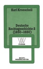 Cover: Deutsche Rechtsgeschichte 2 - VS Verlag für Sozialwissenschaften