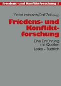 Cover: Friedens- und Konfliktforschung - VS Verlag f&uuml;r Sozialwissenschaften