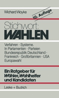 Abbildung von: Stichwort: Wahlen - VS Verlag für Sozialwissenschaften