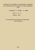 Cover: Zur algebraischen Kennzeichnung der Monome ueber einem Vektorraum - Vs Verlag Fur Sozialwissenschaften