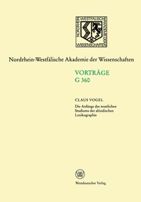 Abbildung von: Die Anfänge des westlichen Studiums der altindischen Lexikographie - VS Verlag für Sozialwissenschaften