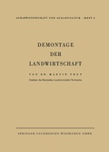 Cover: Demontage der Landwirtschaft - VS Verlag f&uuml;r Sozialwissenschaften