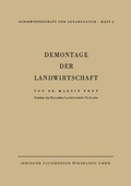 Cover: Demontage der Landwirtschaft - Vs Verlag Fur Sozialwissenschaften