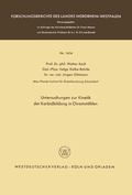 Cover: Untersuchungen zur Kinetik der Karbidbildung in Chromst&auml;hlen - VS Verlag f&uuml;r Sozialwissenschaften