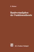 Cover: Randwertaufgaben der Funktionentheorie - Vieweg+Teubner Verlag