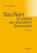 Cover: Grundriss der deutschen Grammatik - J.B. Metzler