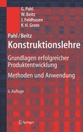 Cover: Pahl/Beitz Konstruktionslehre - Springer