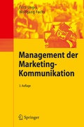 Cover: Management der Marketing-Kommunikation - Springer