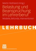Cover: Belastung und Beanspruchung im Lehrerberuf - VS Verlag f&uuml;r Sozialwissenschaften
