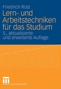 Abbildung von: Lern- und Arbeitstechniken für das Studium - VS Verlag für Sozialwissenschaften