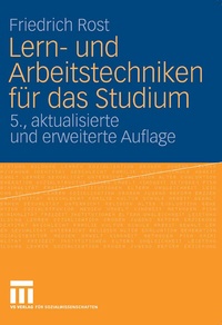 Abbildung von: Lern- und Arbeitstechniken für das Studium - VS Verlag für Sozialwissenschaften