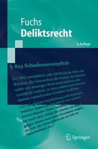 Enlarge image Cover: Deliktsrecht - Springer