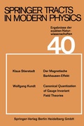 Cover: Springer Tracts in Modern Physics - Springer