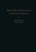 Cover: Materials and Processes of Electron Devices - Springer