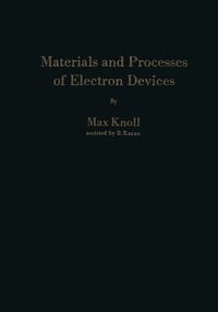 Enlarge image Cover: Materials and Processes of Electron Devices - Springer