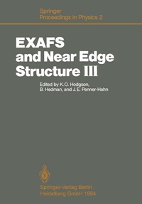 Abbildung von: EXAFS and Near Edge Structure III - Springer