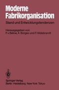 Cover: Moderne Fabrikorganisation - Springer