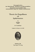 Cover: Theorie des Doppellinsen-&szlig;-Spektrometers - Springer