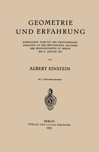 Abbildung von: Geometrie und Erfahrung - Springer