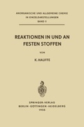 Cover: Reaktionen in und an Festen Stoffen - Springer