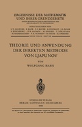 Cover: Theorie und Anwendung der direkten Methode von Ljapunov - Springer