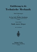 Cover: Einf&uuml;hrung in die Technische Mechanik Nach Vorlesungen - Springer