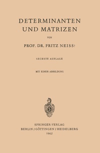 Abbildung von: Determinanten und Matrizen - Springer