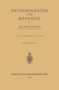 Abbildung von: Determinanten und Matrizen - Springer