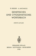Cover: Genetisches und cytogenetisches W&ouml;rterbuch - Springer