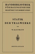 Cover: Statik der Tragwerke - Springer