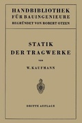 Cover: Statik der Tragwerke - Springer