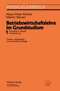 Cover: Betriebswirtschaftslehre im Grundstudium - Physica