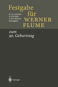Cover: Festgabe f&uuml;r Werner Flume - Springer