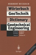 Cover: W&ouml;rterbuch GeoTechnik Dictionary Geotechnical Engineering - Springer