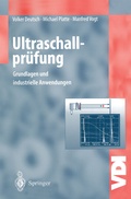 Cover: Ultraschallpr&uuml;fung - Springer