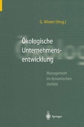 Cover: &Ouml;kologische Unternehmensentwicklung - Springer
