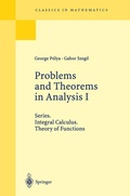 Cover: Problems and Theorems in Analysis I - Springer
