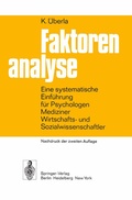 Cover: Faktorenanalyse - Springer
