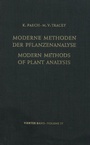 Cover: Modern Methods of Plant Analysis / Moderne Methoden der Pflanzenanalyse - Springer