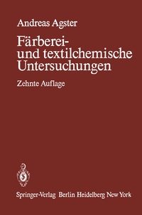 Abbildung von: Färberei- und textilchemische Untersuchungen - Springer