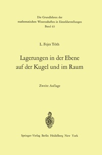 Abbildung von: Lagerungen in der Ebene auf der Kugel und im Raum - Springer