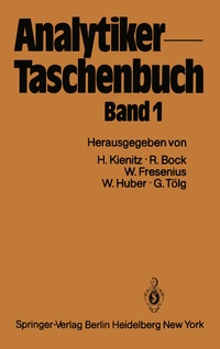 Abbildung von: Analytiker-Taschenbuch - Springer