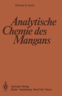 Abbildung von: Analytische Chemie des Mangans - Springer